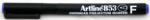Artline Marker OHP permanent Artline 853, varf fin - 0.5mm - albastru (EK-853-BL)