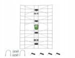 Prolech Hálós antenna, b. w. , fekete/ezüst, 800x600mm, 6-60 csatorna (0586)