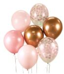 Godan Léggömbcsokor rózsaszín és bronz árnyalatok, 30 cm - 7 db
