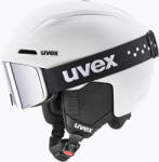 uvex Cască de schi pentru copii UVEX Viti Set + ochelari Speedy Pro white matt/mirror silver/green/clear