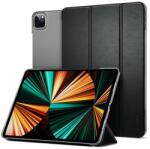 Spigen IPAD Air 13 (2025) SPIGEN SMART FOLD tok álló, bőr hatású aktív FLIP, asztali tartó, FEKETE ACS07676 (ACS07676)