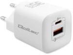Qoltec Incarcator de retea USB, USB Type-C GaN Ultra Alb (50763) - pcone