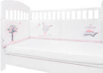 KikkaBoo Обиколник с дунапрен за бебешко легло Kikkaboo - 210 cm, Pink Bunny (41101080049)