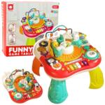  Oktatóasztal, Interaktív Zenei Panel, Zongora, 2 Az 1-Ben, Piros 22656