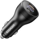ESSAGER Încărcător auto super rapid Essager 100W A+C cu afișaj digital (ECCPQ-KL0H-P)