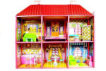 LEAN TOYS Babaház Hatalmas Villa Bútorokkal