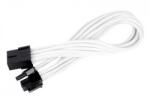 SilverStone 8-Pin PCIe - 6+2-Pin PCIe hosszabbító - 250mm fehér /SST-PP07-PCIW/