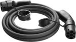 WISSENERGY töltőkábel 16A, háromfázisú, 11KW, hossza 5 méter, fekete végzáró sapkák (MS002-5M)