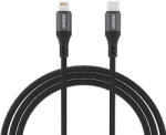 Dudao L3CL USB-C - Lightning 30W fonott kábel 1.2m - fekete
