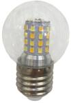  Bec Led E27, 3 Tipuri De Lumina, Sticla Transparenta (E27/3CULORI)