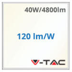 V-TAC LED panel (595 x 595 mm) 40W - Philips tápegység - 4000K, 120lm/W ( 23822)