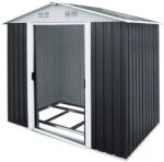 Gardebruk kerti tároló kerti fémház antracit 257x205x178 cm (990743)
