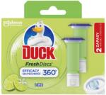 DUCK Fresh Discs Duo Lime Illattal WC-Öblítő Korong Utántöltő (2x36 ml) - 72 ml