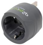 Q2Power 1.200100-TH utazóadapter, Europe to UK, bemeneti feszültség: 100-250 V, 7 A, teljesítmény: 100V-700W/250V-1750W