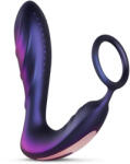 Hueman Black Hole - vibrator anal cu telecomandă și inel pentru penis (mov) (8719934002692) Vibrator