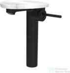 Laufen ADA magasított mosdó csaptelep leeresztő nélkül, PVD matt fekete/fehér márvány HF506714515060 (HF506714515060)