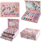 LEAN Toys 3 Az 1-Ben Smink-Készlet Ékszerdoboz Rózsaszínű