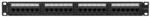 Lanberg Patch panel 24 port 1U 19" CAT. 6a UTP, fekete (PPUA-1024-B) - mzona