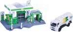 Majorette Garázs töltőállomással és autómosóval BP Petrol Station Majorette fém Iveco kisautóval 5 évtől (MJ2006001)