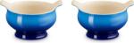 Le Creuset Boluri Le Creuset din gresie, 600 ml, albastru intens, set 2 buc (79284002200000)