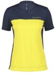SCOTT dres SCOTT Trail Flow Zip damă, mid blue/yellow (S)