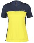 SCOTT dres SCOTT Trail Flow Zip damă, mid blue/yellow (M)
