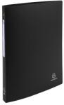 Exacompta Gyűrűs könyv, 4 gyűrű, 20 mm, A4, PP, címkével, EXACOMPTA, fekete (51191E) - nyomtassingyen