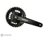 Shimano Pedalier Shimano Altus FC-M315, 175 mm, 2x8, 36/22T, pătrat