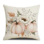  Párnahuzat AUTUMN CALL 45x45 cm, krém színű