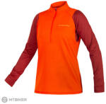 Endura Tricou damă Endura Singletrack Fleece, roșu/portocaliu (M)