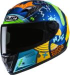 HJC Cască integrală pentru motocicletă pentru copii HJC Y10 Mika MC23 albastru-galben-verde (HJC117723)