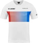CUBE Tricou CUBE Teamline, alb/albastru/roșu (S)
