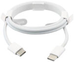 Apple Type-C - Type-C adatkábel, 60W, gyári, szövettel bevont, 1M, fehér, MW493, (CSOMAGOLÁS NÉLKÜLI)