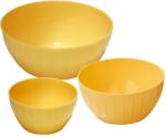 Tescoma DELÍCIA műanyag tálak, 3 db-os szett, sárga (630364.12) - tescoma