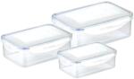 Tescoma FRESHBOX négyzet alakú ételtároló doboz, 3 db, 1, 0; 1, 5; 2, 5 l (892092.00)