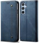 Denim Husă portofel pentru Samsung Galaxy S25 5G albastru