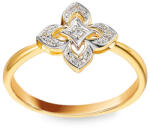 Heratis Forever Elegáns Demi gyémántgyűrű, 14 karátos arany kombináció IZBR1502P