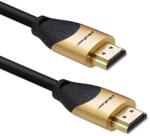 Qoltec HDMI v2.1 Kábel Ultra nagy sebességű 8K | 60Hz | 30AWG | ARANY | 1m (50354)