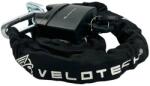 Velotech Kerékpárzár láncos Velotech 0, 8x90 cm fekete U lakattal (39805) - s1sport