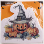  Dekorációs Szalvéta Formavágott Tök 33 cm 12 Darab/Csomag (QX343406)