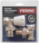 FERRO sarok kézi radiátorszelep készlet 1/2" ZGB02 (ZGB02)