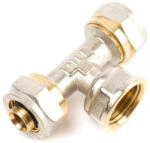 KTM kulcsos /szorítógyűrűs/ T idom 16x1/2"x16 BM (22641)