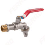 FERRO Kerti csap kezelőkarral, fém tömlőcsatlakozó, 1", F-Comfort KCN3 (KCN3)