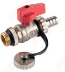 FERRO F-Comfort kazántöltő-ürítő szelep, tömlővéggel, kupakkal, KM, 1/2" ZSUN1 (ZSUN1)