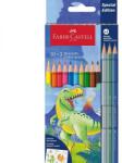 Faber-Castell FABER CASTELL hatszögletű színesceruza készlet - 10+3 színű - dinós csomagolásban (FC-111213)