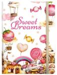 Dolce Blocco Jegyzetfüzet ponthálós DOLCE BLOCCO Secret Journal A/5 176 oldalas Sweet Dreams keménytáblás gumis (21359) - fotoland