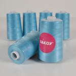 Takoy Overlock / coverlock poliészter cérna TKY 5000 türkiz színű