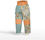 Takoy Panel szabásmintával 146 softshell nadrágra erdei állatok kalandjai sötét menta