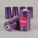 Takoy Overlock / coverlock poliészter cérna TKY 5000 sötétlila színű