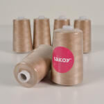 Takoy Overlock / coverlock poliészter cérna TKY 5000 sötétbézs színű
